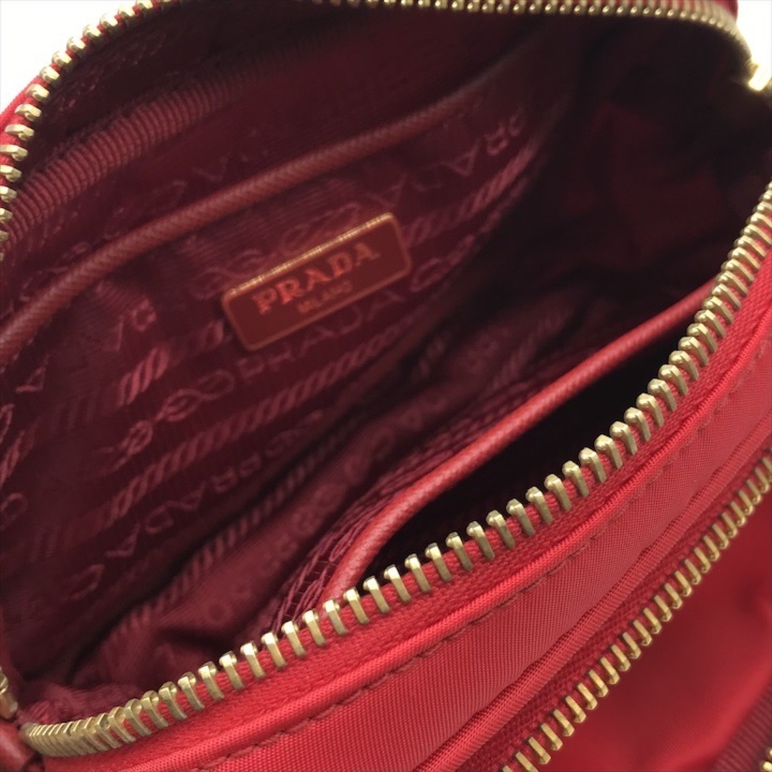 PRADA - 美品 PRADA プラダ 三角ロゴ ナイロン ミニ 2way ポーチ PRADA - 美品 PRADA プラダ 三角ロゴ ナイロン ミニ 2way ポーチ