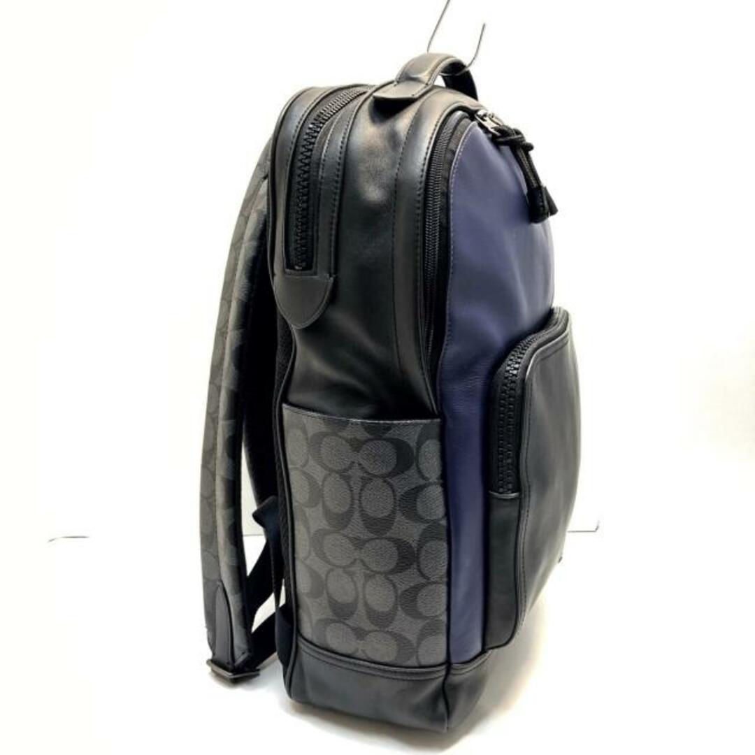 COACH(コーチ) リュックサック - F83266 黒×ネイビー COACH(コーチ) リュックサック - F83266 黒×ネイビー