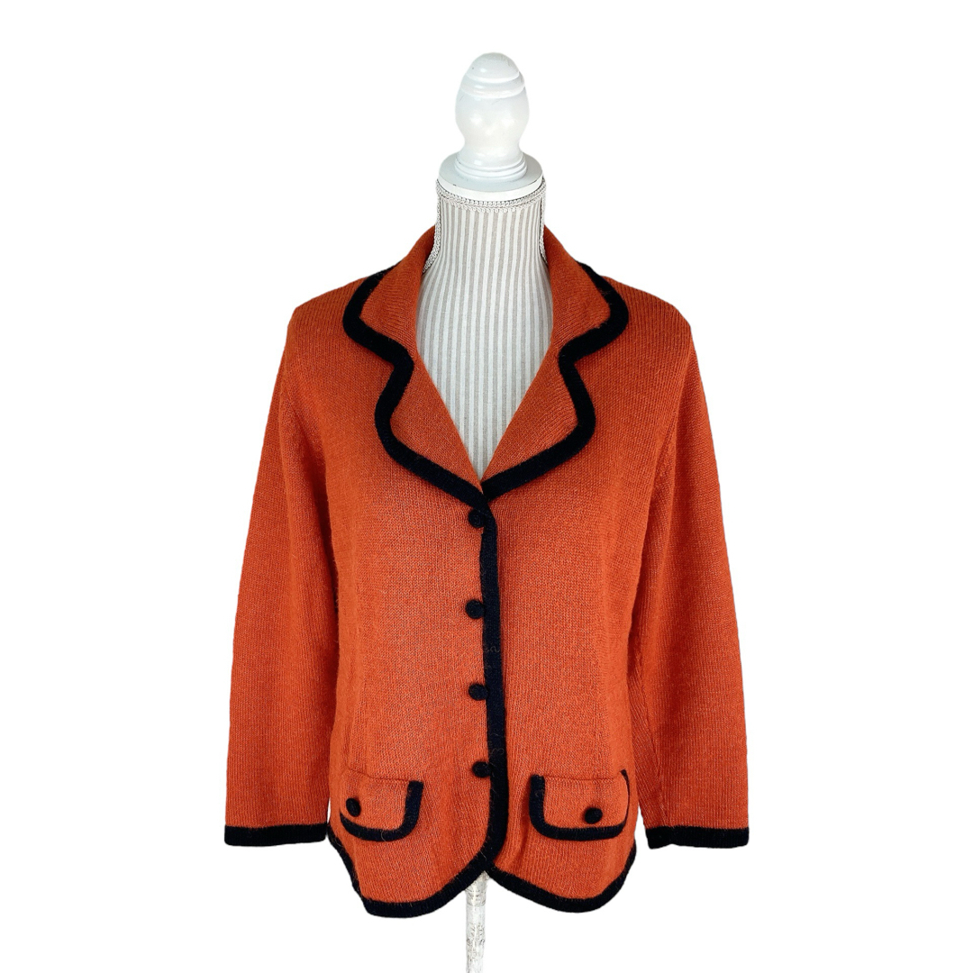 10T248☆ Royal Alpaca ニット カーディガン ジャケット Lの通販 10T248☆ Royal Alpaca ニット カーディガン ジャケット Lの通販