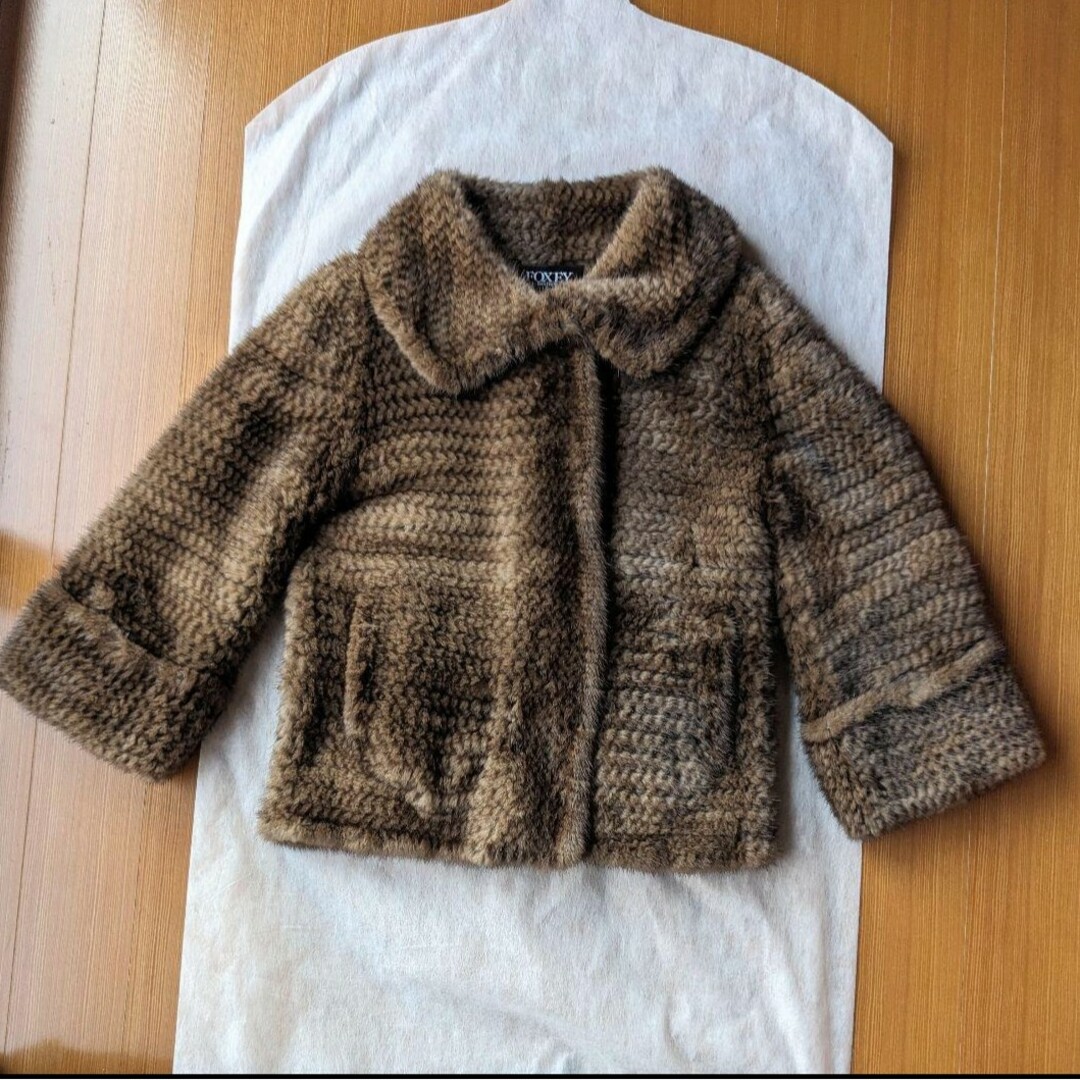FOXEY - 超美品♡ FOXEY 襟付きミンク コート ジャケット 衿付き FOXEY - 超美品♡ FOXEY 襟付きミンク コート ジャケット 衿付き