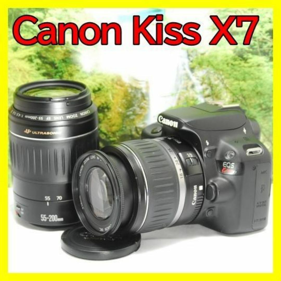 ✨Canon EOS Kiss X7 美品 高画質 軽量 動画撮影 初心者OK✨ ✨Canon EOS Kiss X7 美品 高画質 軽量 動画撮影 初心者OK✨