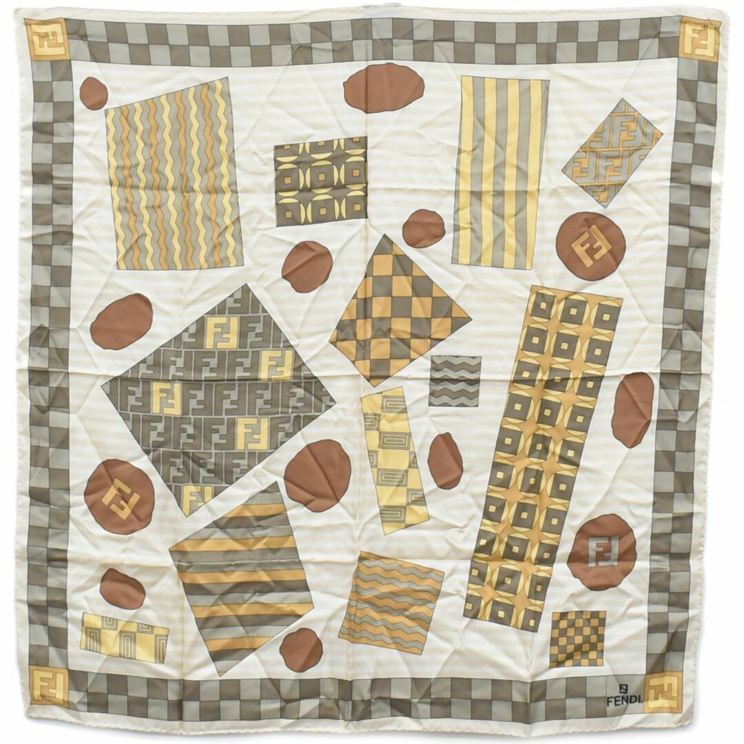 FENDI - 本物 フェンディ FENDI ズッカ スカーフ ショール FENDI - 本物 フェンディ FENDI ズッカ スカーフ ショール