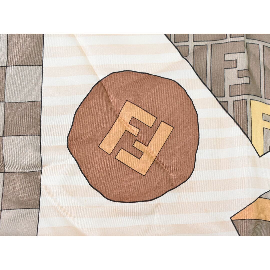 FENDI - 本物 フェンディ FENDI ズッカ スカーフ ショール FENDI - 本物 フェンディ FENDI ズッカ スカーフ ショール