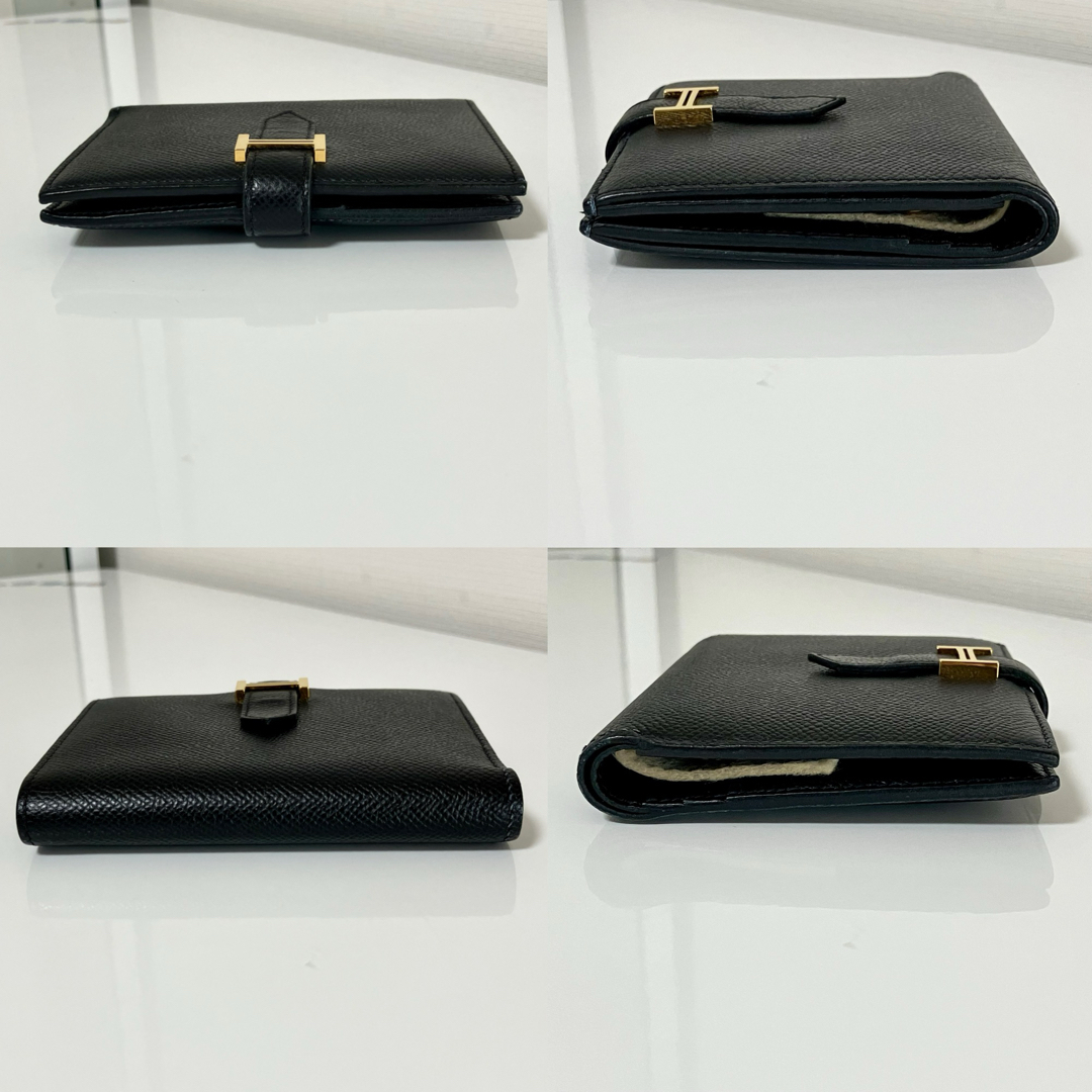HERMES - 極美品☆HERMES エルメス ベアンコンパクト ブラック HERMES - 極美品☆HERMES エルメス ベアンコンパクト ブラック