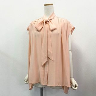 Drawer - 46j13 Drawer ドゥロワー シルクボウタイノースリーブ Drawer - 46j13 Drawer ドゥロワー シルクボウタイノースリーブ