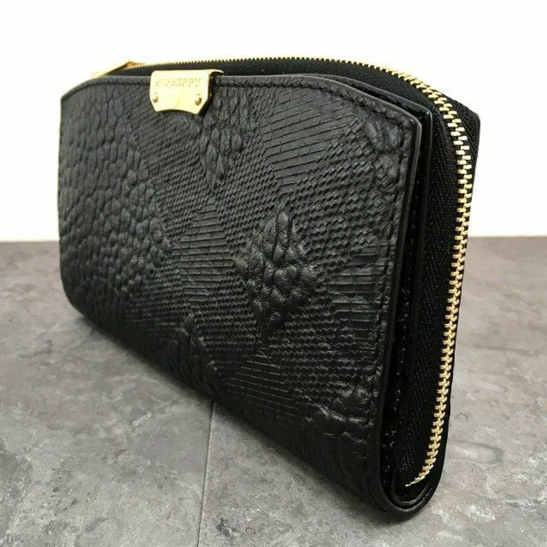 BURBERRY - 送料込み! 極美品 BURBERRY 長財布 ブラック 箱付き BURBERRY - 送料込み! 極美品 BURBERRY 長財布 ブラック 箱付き