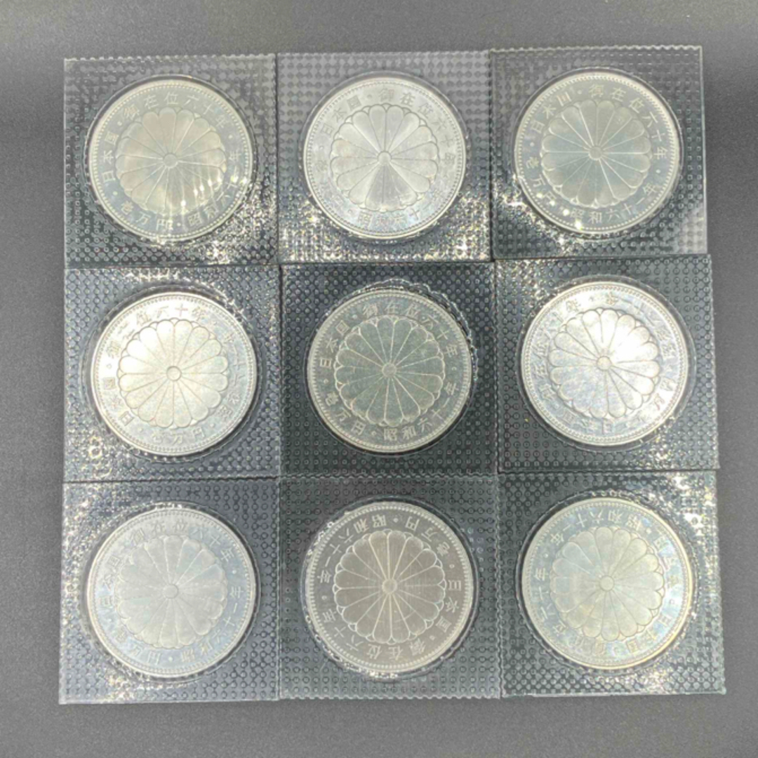 【予約中！】 御在位60年記念10000円銀貨 9枚セット⑥の通販 by リンク's shop 貨幣