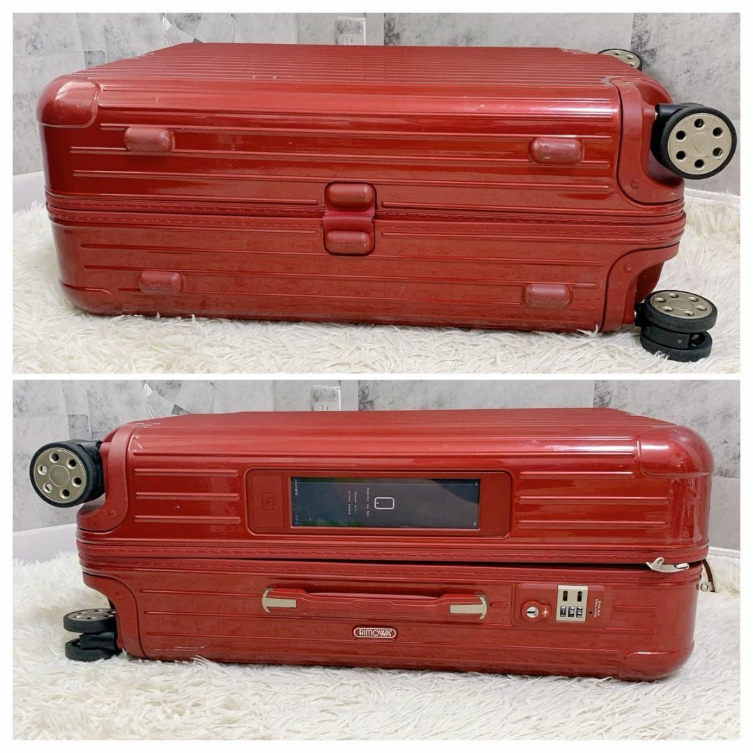RIMOWA - リモワ サルサデラックス 電子タグ 63L 4輪 赤 RIMOWA - リモワ サルサデラックス 電子タグ 63L 4輪 赤