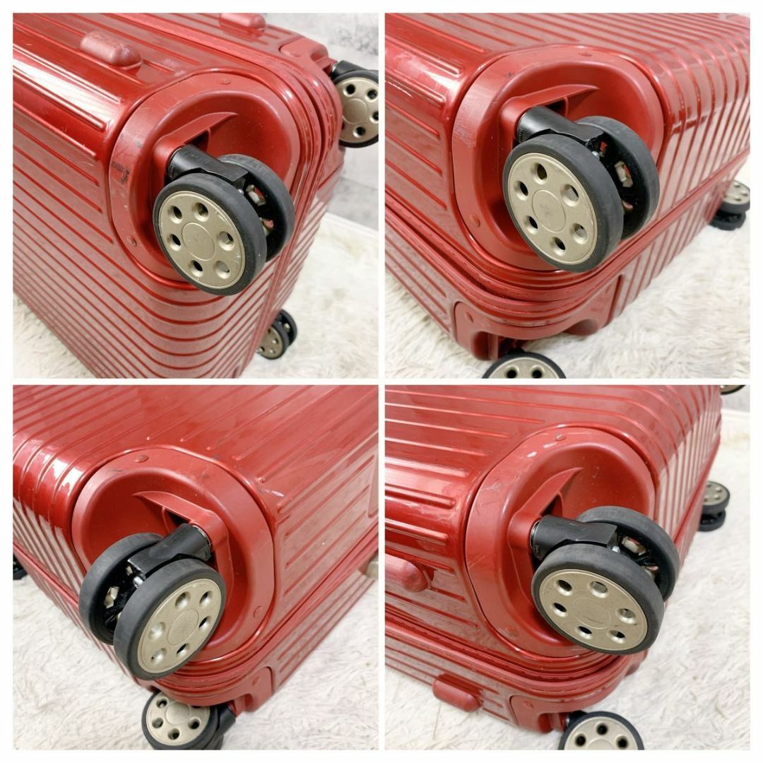 RIMOWA - リモワ サルサデラックス 電子タグ 63L 4輪 赤 RIMOWA - リモワ サルサデラックス 電子タグ 63L 4輪 赤