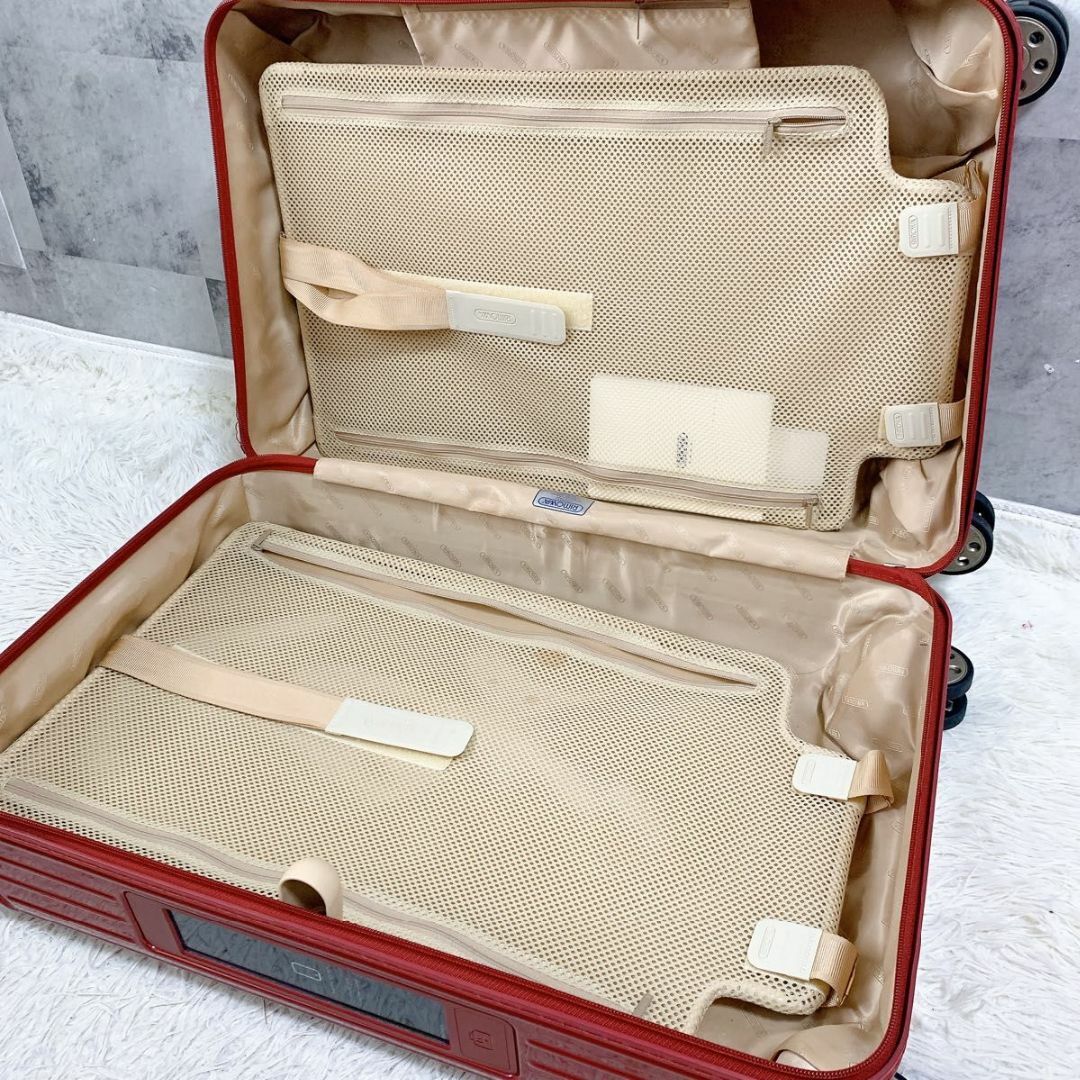 RIMOWA - リモワ サルサデラックス 電子タグ 63L 4輪 赤 RIMOWA - リモワ サルサデラックス 電子タグ 63L 4輪 赤