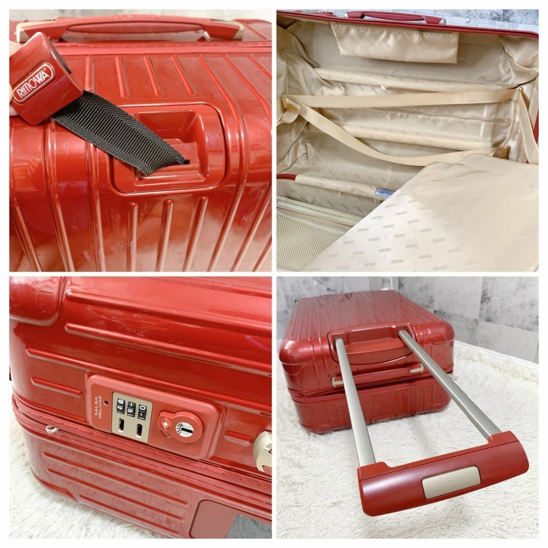 RIMOWA - リモワ サルサデラックス 電子タグ 63L 4輪 赤 RIMOWA - リモワ サルサデラックス 電子タグ 63L 4輪 赤