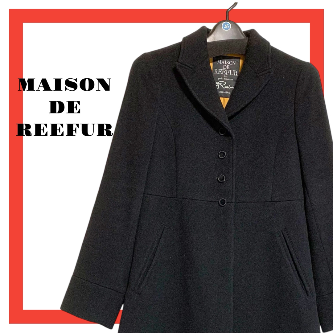 MAISON DE REEFUR メゾンドリーファー 梨花 コート ブラック S MAISON DE REEFUR メゾンドリーファー 梨花 コート ブラック S