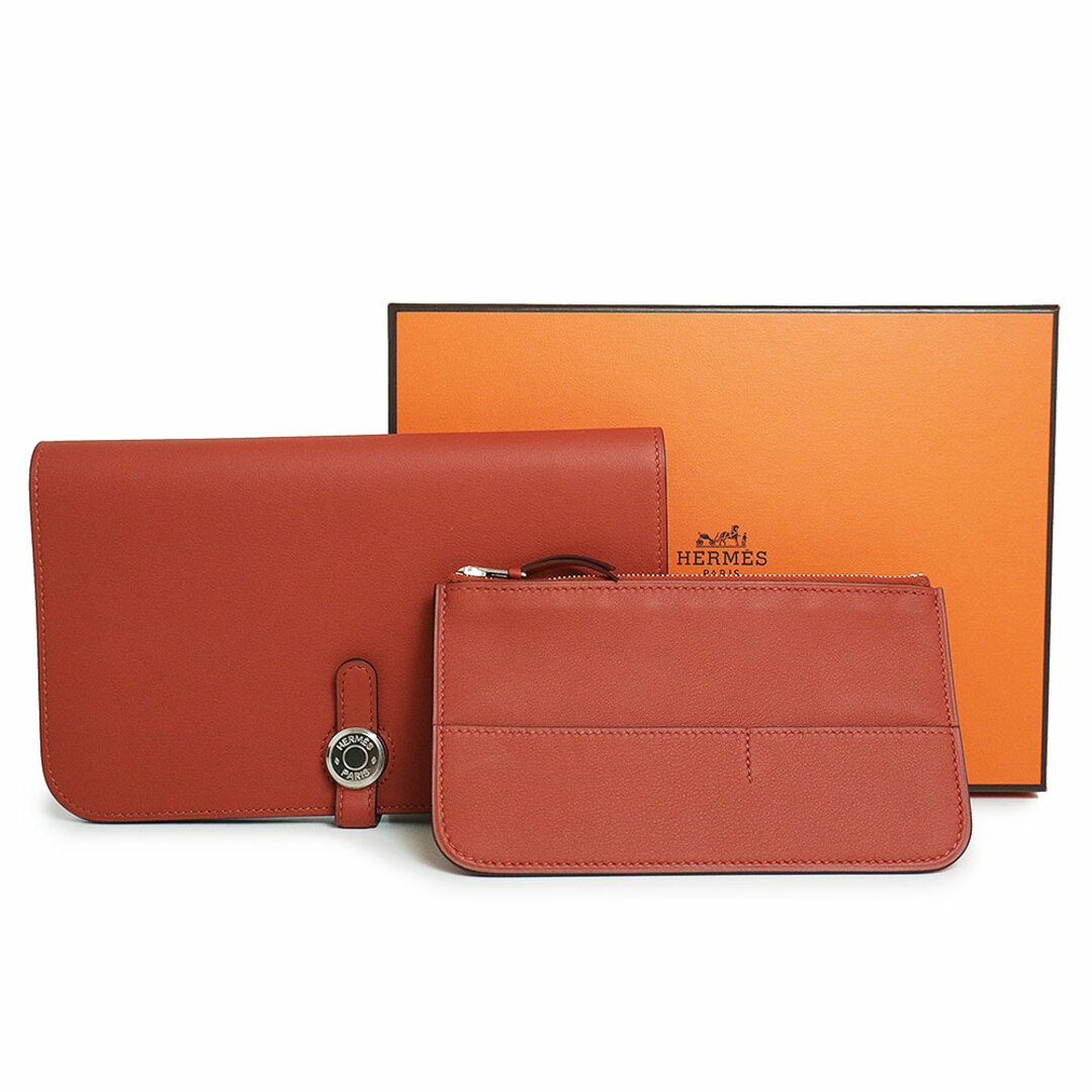 HERMES エルメス ドゴン シルバー金具 長財布(小銭入れあり HERMES エルメス ドゴン シルバー金具 長財布(小銭入れあり