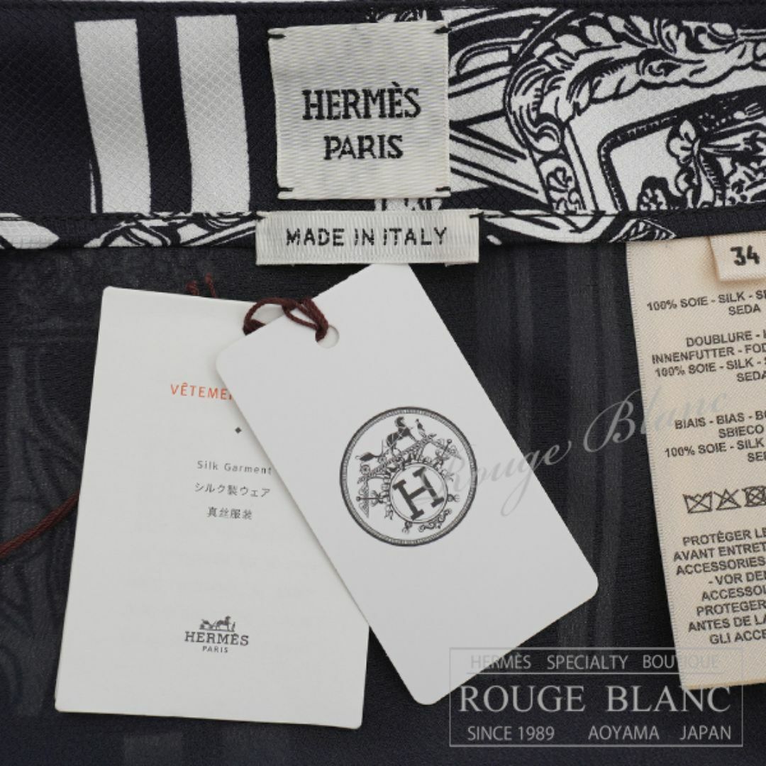 HERMES - エルメス 国内定価414,700円 2024 S/S シルク スカート HERMES - エルメス 国内定価414,700円 2024 S/S シルク スカート
