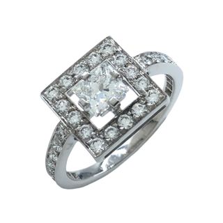 ブシュロン(BOUCHERON)の　ブシュロン BOUCHERON アバプリンセスカットリング K18WG ジュエリー(リング(指輪))