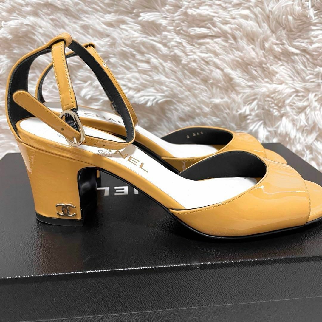 美品】CHANEL シャネル ココマーク サンダル パンプス 美品】CHANEL シャネル ココマーク サンダル パンプス