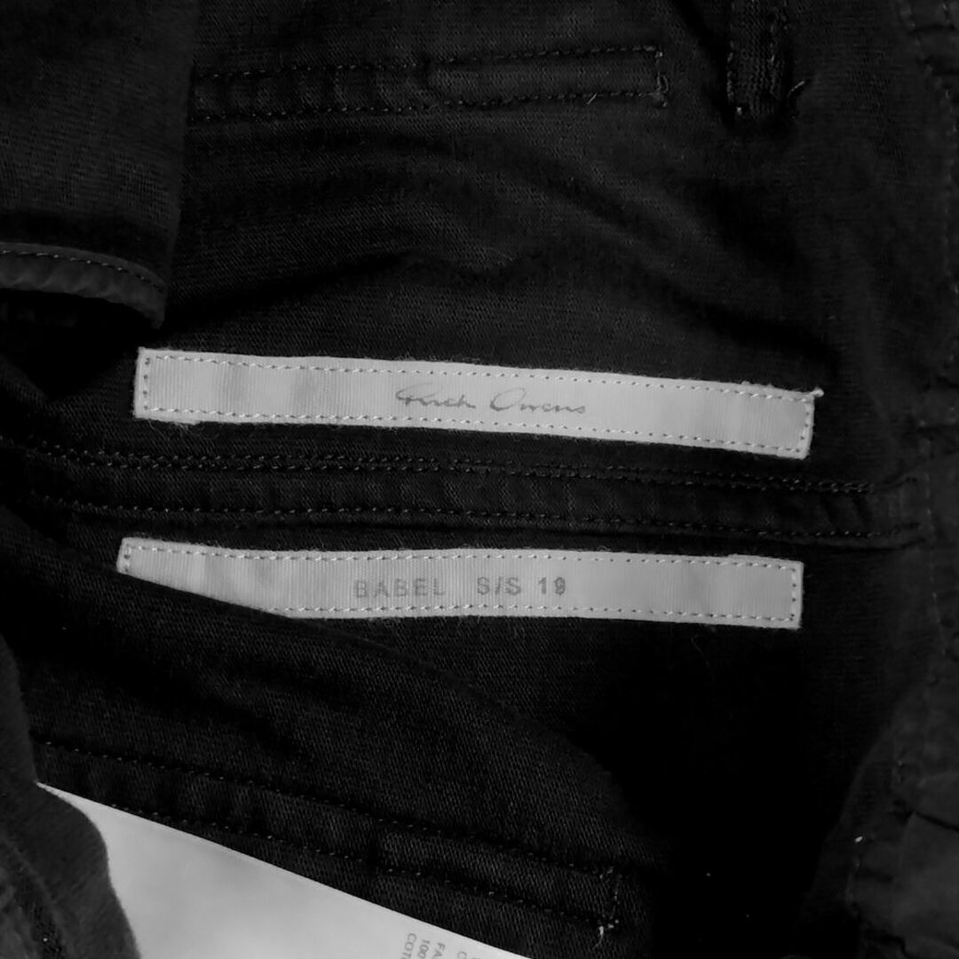 Rick Owens - RICK OWENS リックオウエンス RU19S2396-BA CARGO Rick Owens - RICK OWENS リックオウエンス RU19S2396-BA CARGO
