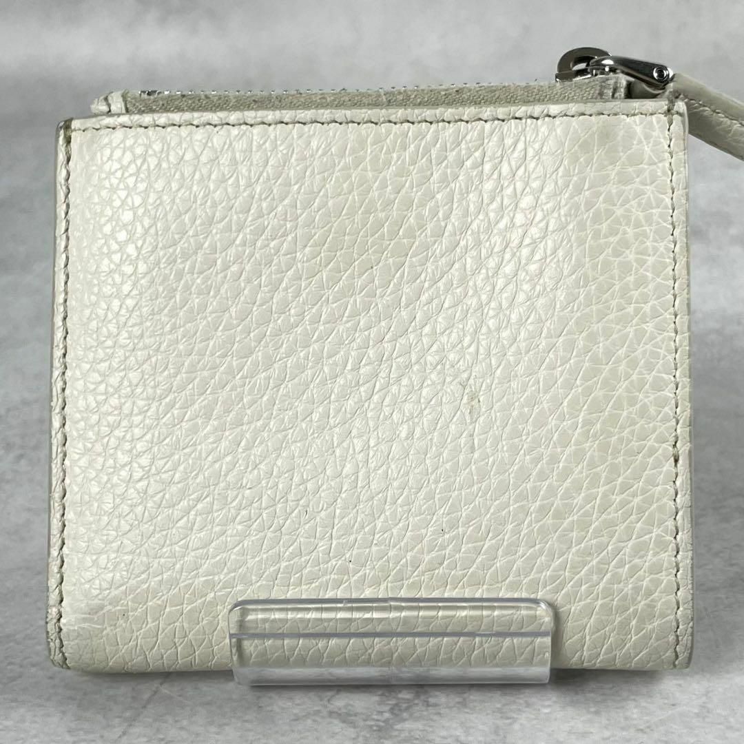 美品⭐️PRADA 三角ロゴ ヴィッテロダイノ 2つ折り財布 レザー ホワイト 美品⭐️PRADA 三角ロゴ ヴィッテロダイノ 2つ折り財布 レザー