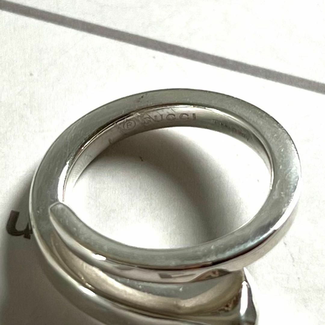 美品 GUCCI 指輪 リング ロゴ スネーク シルバー 925 スパイラル 美品 GUCCI 指輪 リング ロゴ スネーク シルバー 925 スパイラル