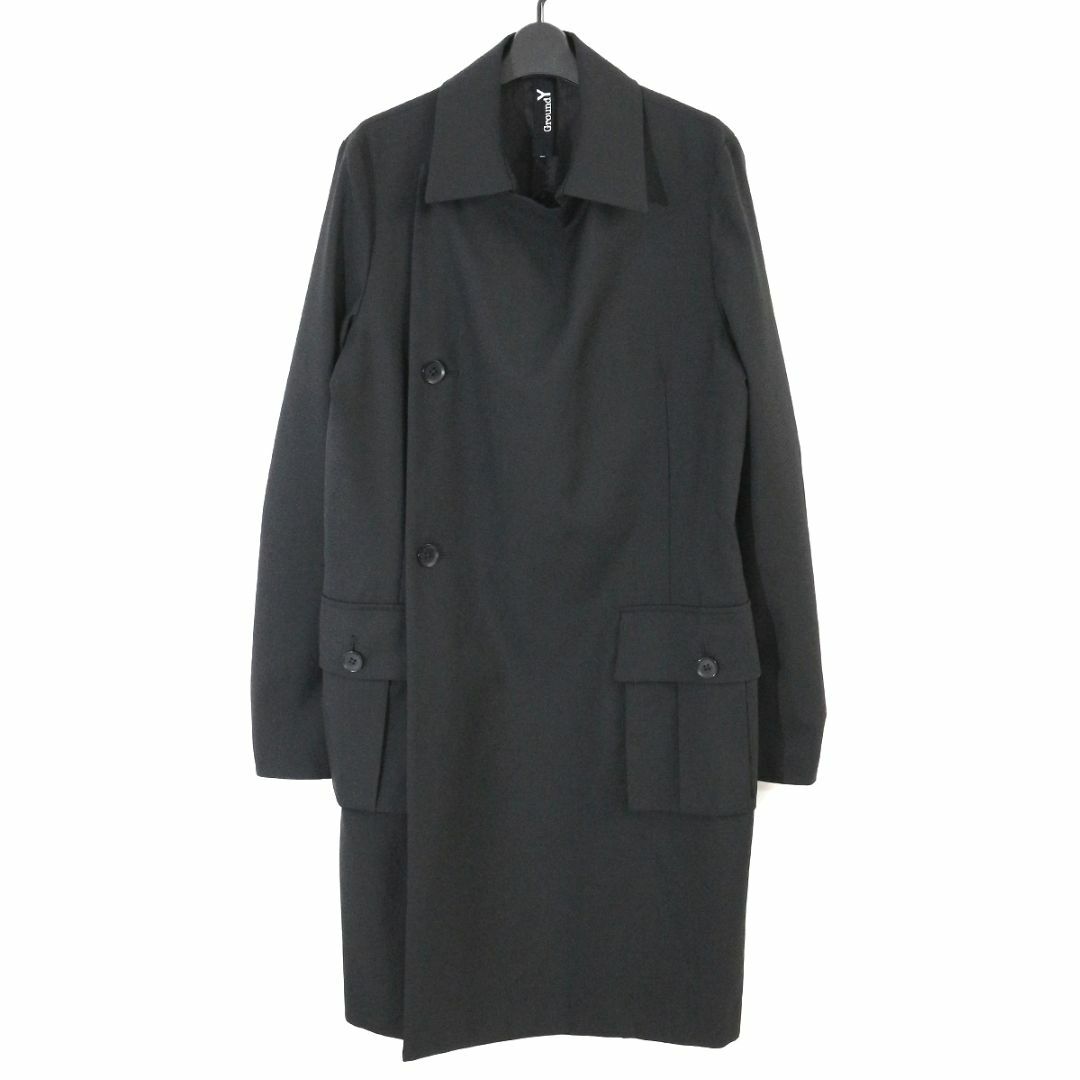 Ground Y グラウンドワイ 23AW ギャバジンダブルブレストコート Ground Y グラウンドワイ 23AW ギャバジンダブルブレストコート