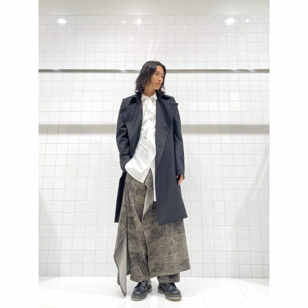 Ground Y グラウンドワイ 23AW ギャバジンダブルブレストコート Ground Y グラウンドワイ 23AW ギャバジンダブルブレストコート