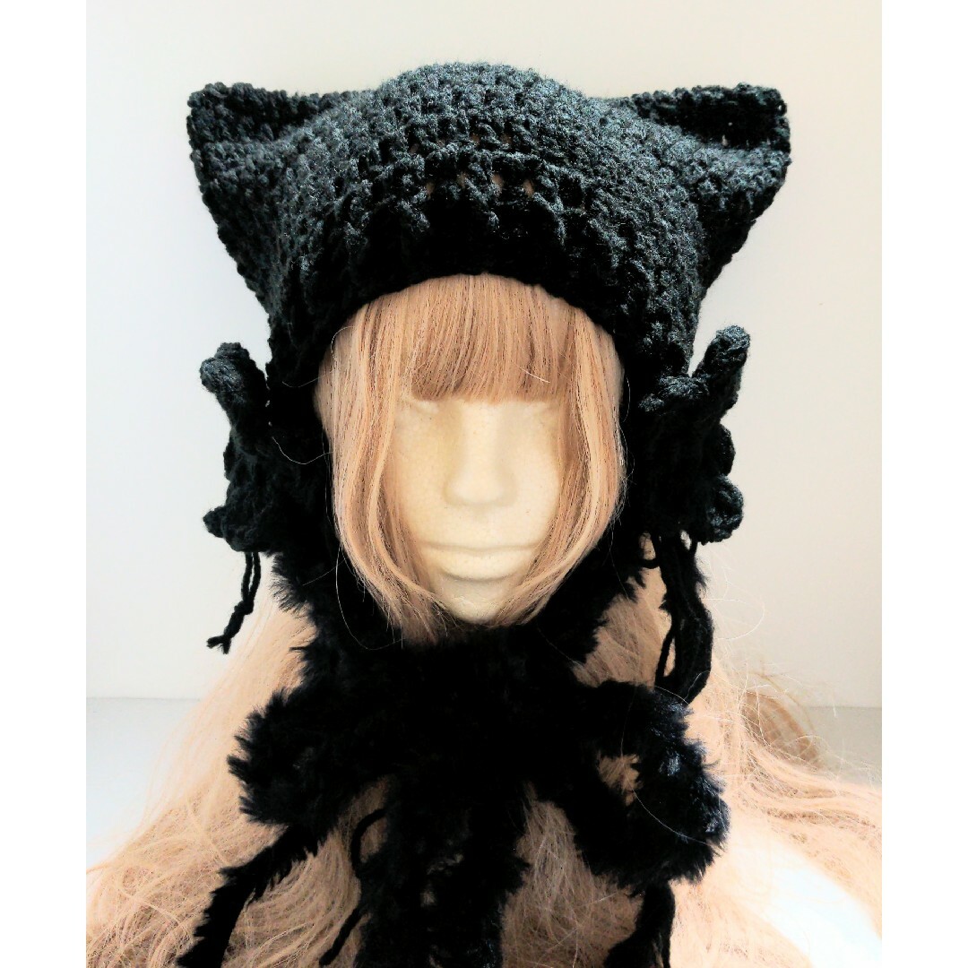 猫耳帽子 ニット帽 帽子 y2k グランジ 猫耳ニット帽 猫耳 猫 猫耳帽子 ニット帽 帽子 y2k グランジ 猫耳ニット帽 猫耳 猫