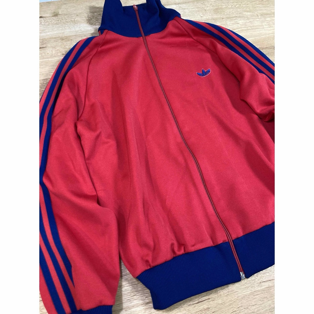 80s adidasアディダス 赤紺モデル ジャージ デサント 西ドイツ 5号 80s adidasアディダス 赤紺モデル ジャージ デサント 西ドイツ 5号