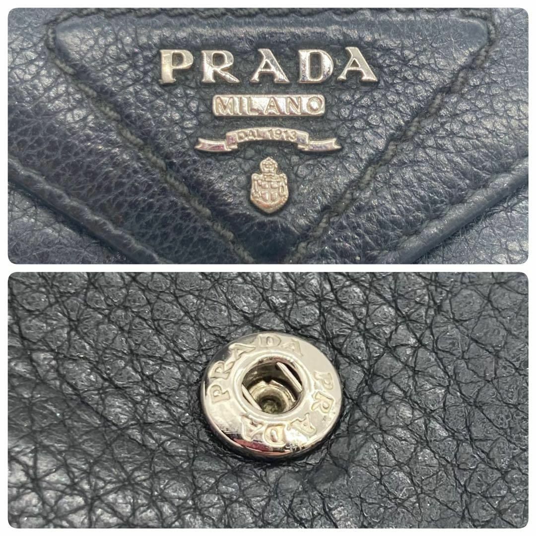 PRADA - 【タグ付き】PRADA 三つ折り財布 ヴィッテロダイノ PRADA - 【タグ付き】PRADA 三つ折り財布 ヴィッテロダイノ