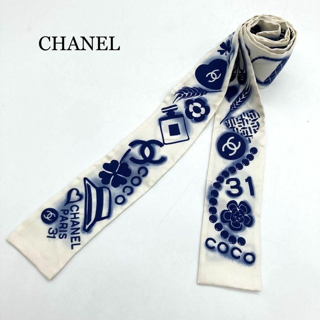 CHANEL - 【23SS☆極美品】CHANEL スカーフ ココマーク 総柄 CHANEL - 【23SS☆極美品】CHANEL スカーフ ココマーク 総柄