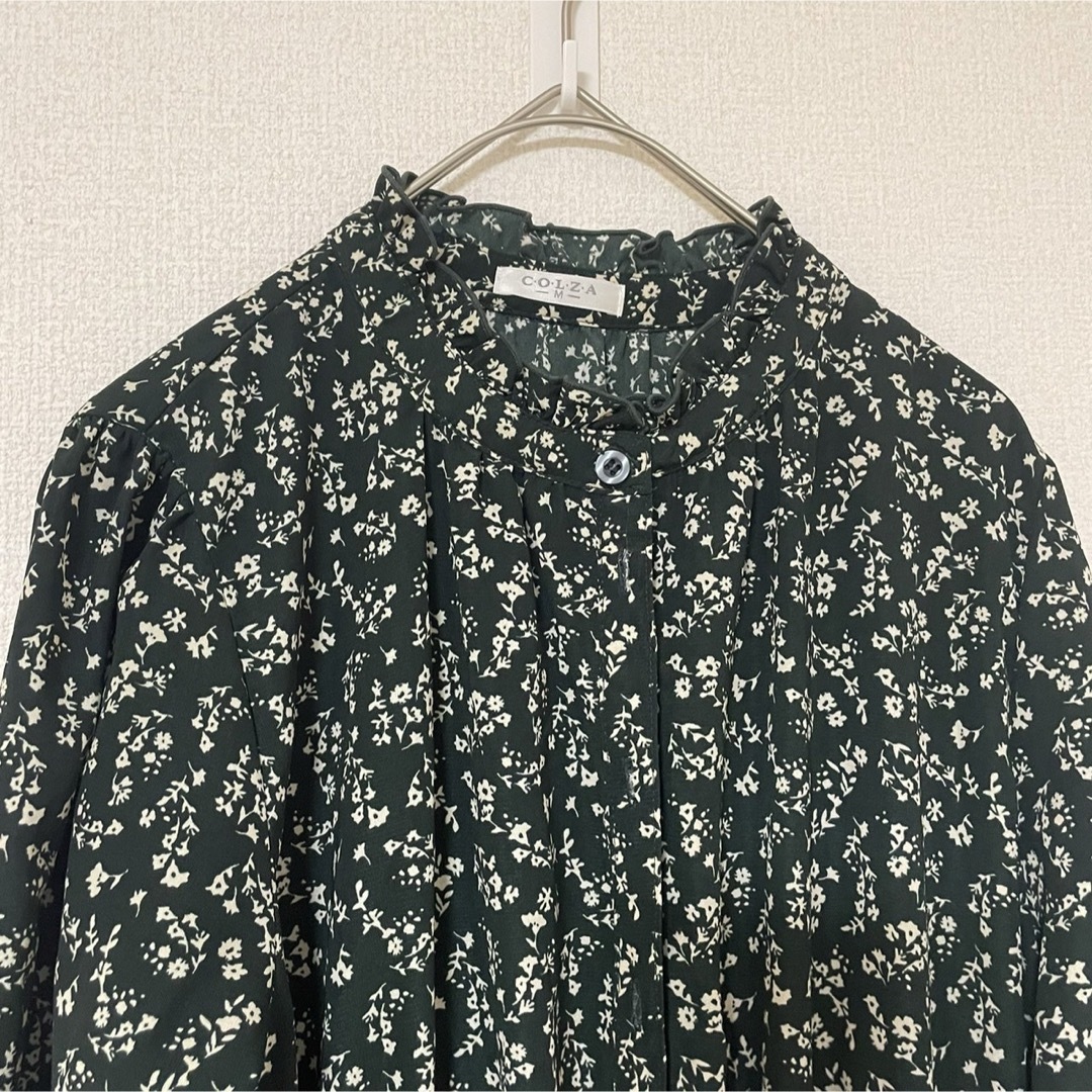 COLZA - 【C・O・L・Z・A】花柄ワンピース ロング丈 ウエスト COLZA - 【C・O・L・Z・A】花柄ワンピース ロング丈 ウエスト