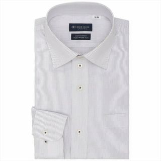 ブリックハウスバイトウキョウシャツ(BRICK HOUSE by Tokyo Shirts)の【パープル】【超形態安定】 ワイド 長袖 形態安定 綿100% ワイシャツ BM01I506AA16W4V-03(その他)