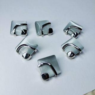 新品 (5) ボタン 25mm　ハンドメイド レトロ DIY (6個セット)