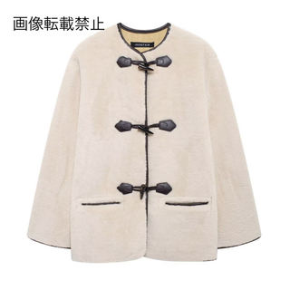 🎻10月新作🎷15733◆ファー ダッフルコート(ダッフルコート)