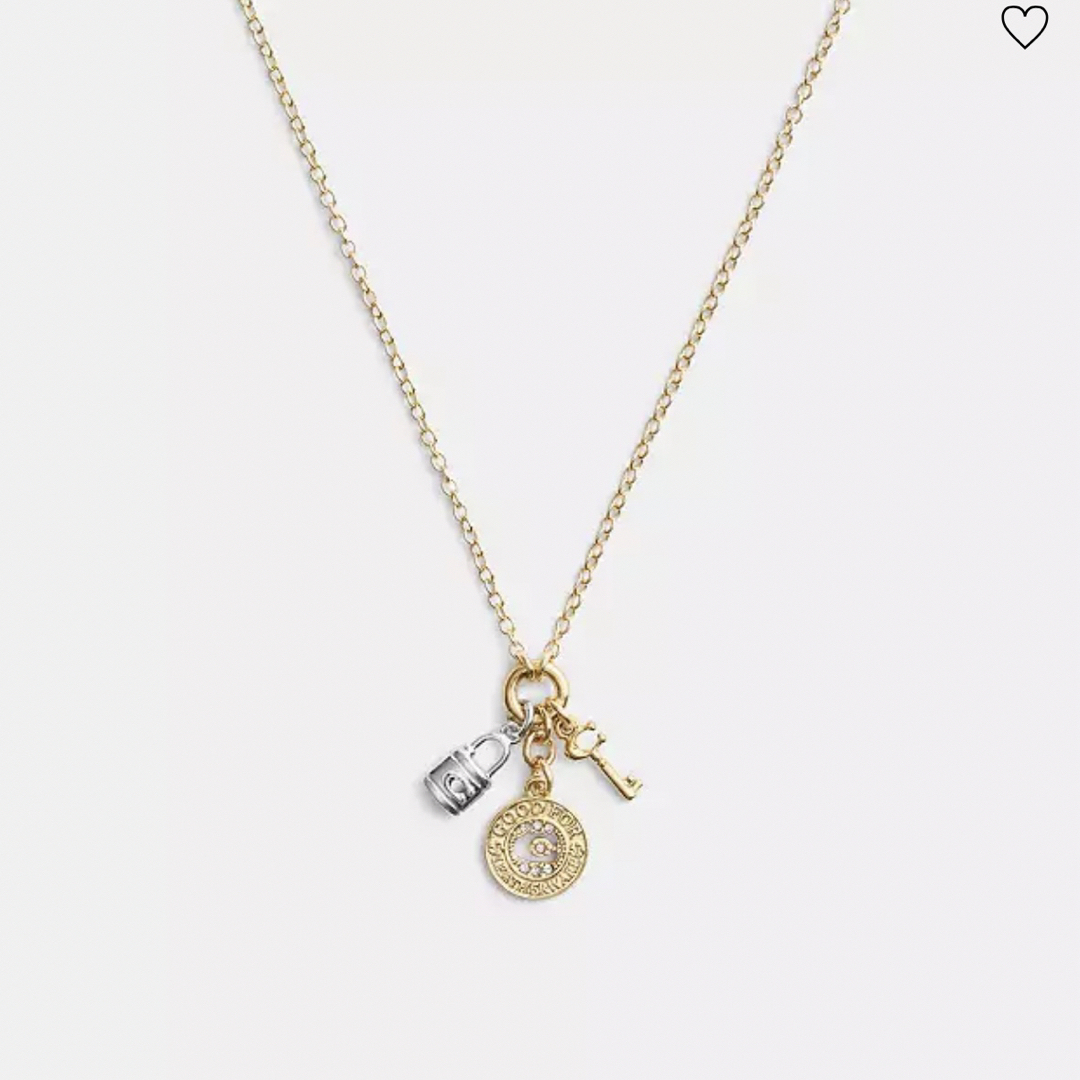 COACH - COACHネックレス コーチ ネックレス ローズゴールドの COACH - COACHネックレス コーチ ネックレス ローズゴールドの