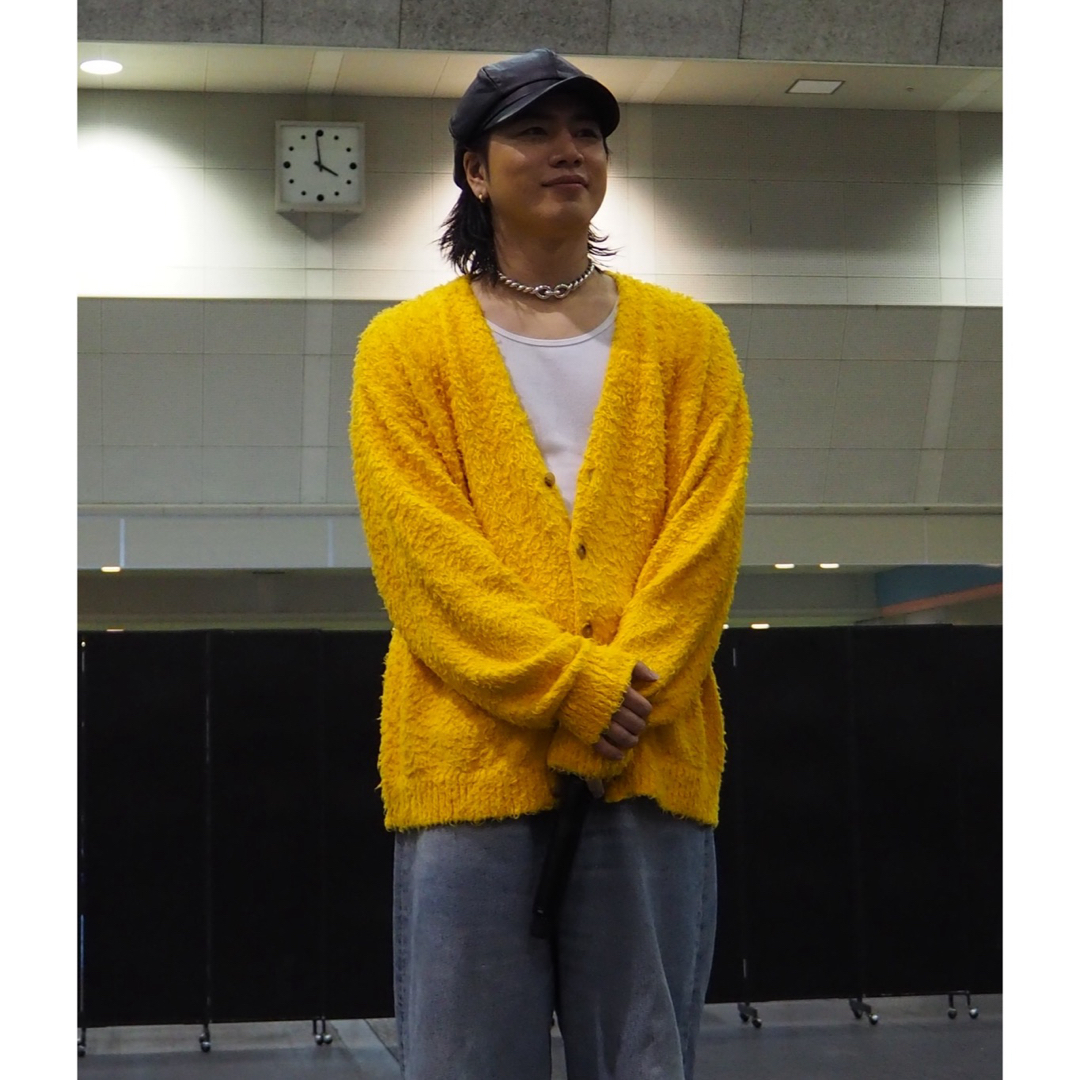 MINEDENIM - MINEDENIM シャギーコットンニットカーディガン MINEDENIM - MINEDENIM シャギーコットンニットカーディガン