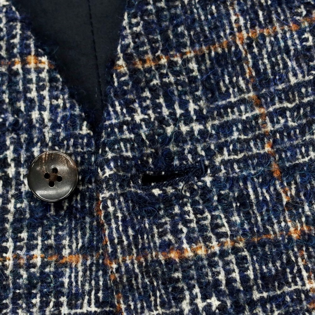 ラルディーニ LARDINI ウールナイロン チェック ベスト ジレ ラルディーニ LARDINI ウールナイロン チェック ベスト ジレ