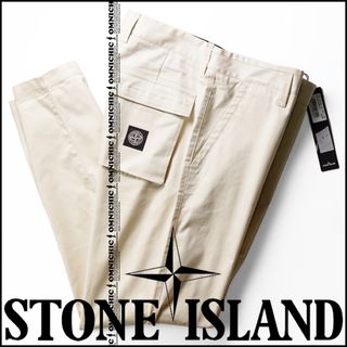 STONE ISLAND(ワークパンツ/カーゴパンツ ・ ホワイト/白色系 STONE ISLAND(ワークパンツ/カーゴパンツ ・ ホワイト/白色系