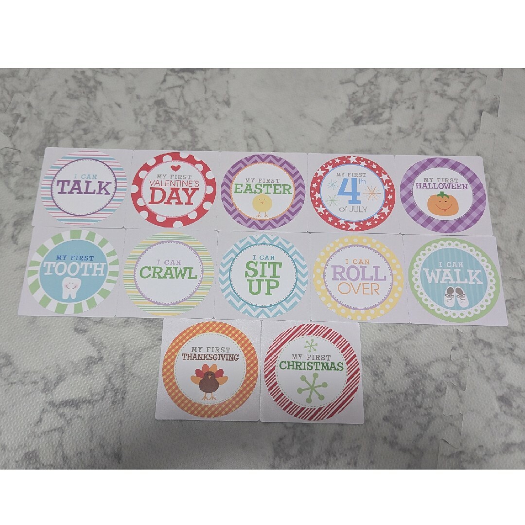 BABY用 ステッカー 12枚入り ハンドメイドのキッズ/ベビー(その他)の商品写真