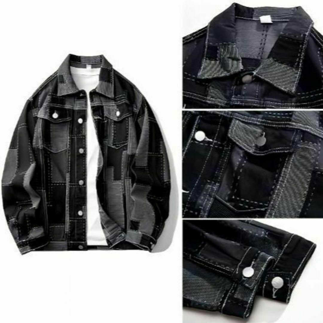 ⭐デニム ジャケット メンズ ステッチ 軽やか インディゴ G ⭐デニム ジャケット メンズ ステッチ 軽やか インディゴ G