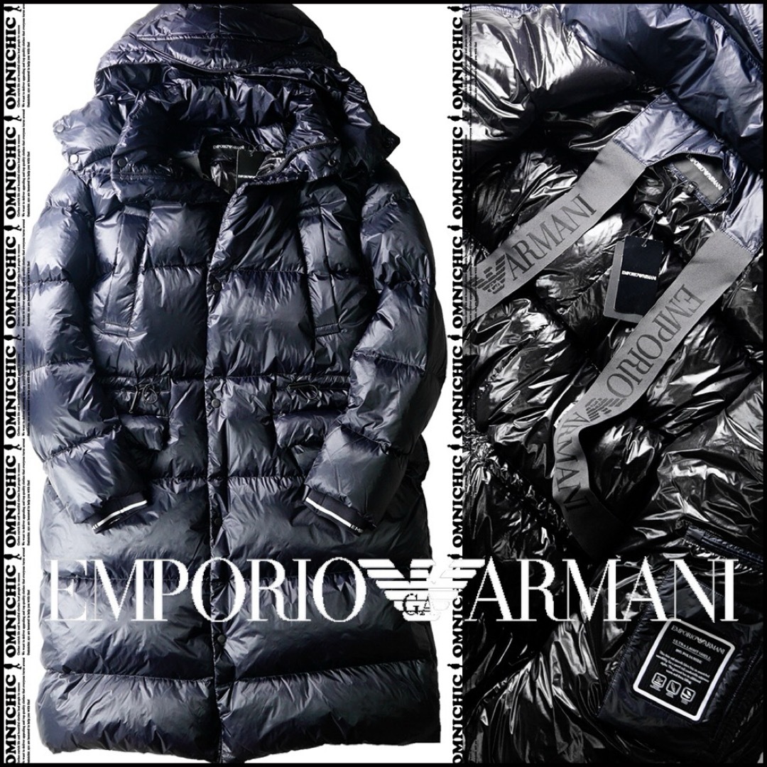 EMPORIO ARMANI - LEON記載EMPORIOARMANIロングダウンコート46エンポリオアルマーニ