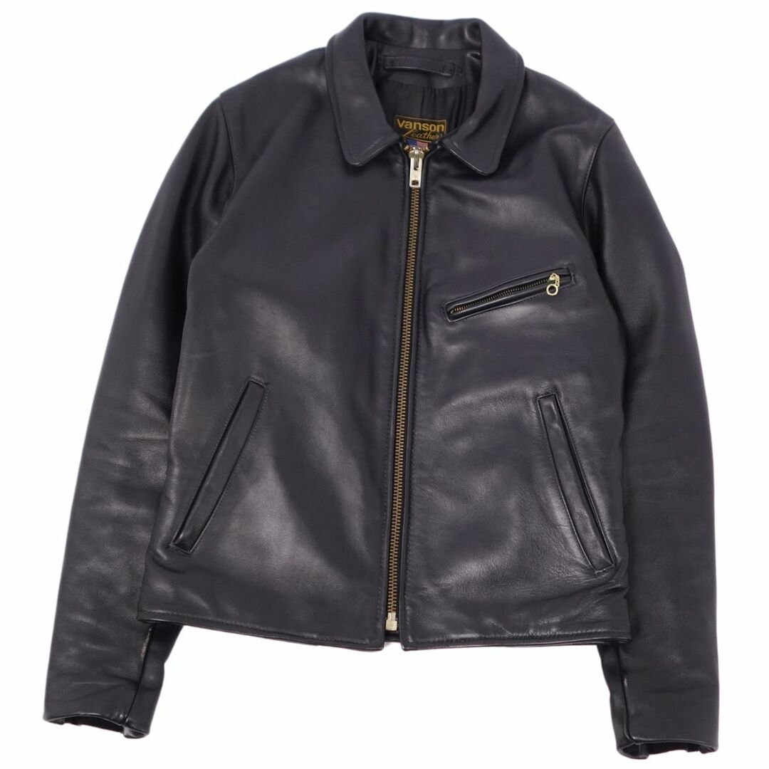 VANSON バンソン ENF エンフィールド 黒 36 ライダース 革ジャン VANSON バンソン ENF エンフィールド 黒 36 ライダース 革ジャン