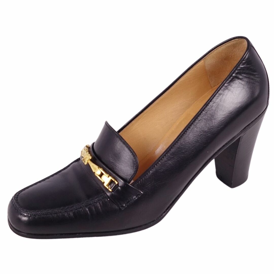 CELINE - 美品 Vintage セリーヌ CELINE パンプス ヒール レザー CELINE - 美品 Vintage セリーヌ CELINE パンプス ヒール レザー