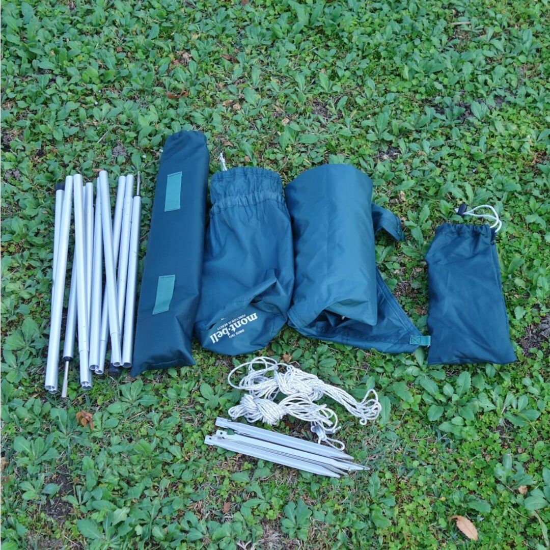 美品 モンベル mont bell Mini Tarp HX ポール セット 美品 モンベル mont bell Mini Tarp HX ポール セット