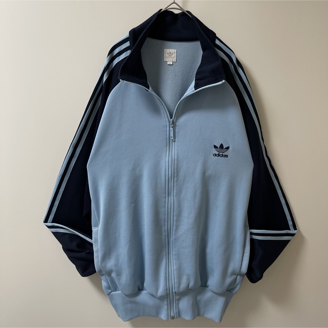 90s adidas トラックジャケット セットアップ ネイビー紺白 在原 90s adidas トラックジャケット セットアップ ネイビー紺白 在原