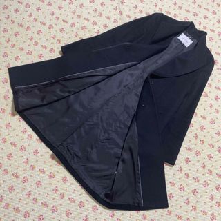 アンタイトル(UNTITLED)のアンタイトル ロングコート 2 ウール 黒 ブラック スタンドカラー DMW(ロングコート)