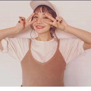 マウジー(moussy)のニット キャミ(キャミソール)