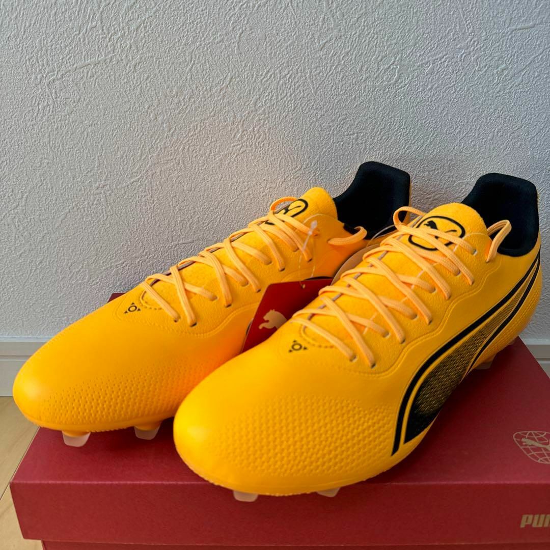 新品 PUMA キングプロ HG/AG サッカー スパイク オレンジ 26.5 新品 PUMA キングプロ HG/AG サッカー スパイク オレンジ 26.5