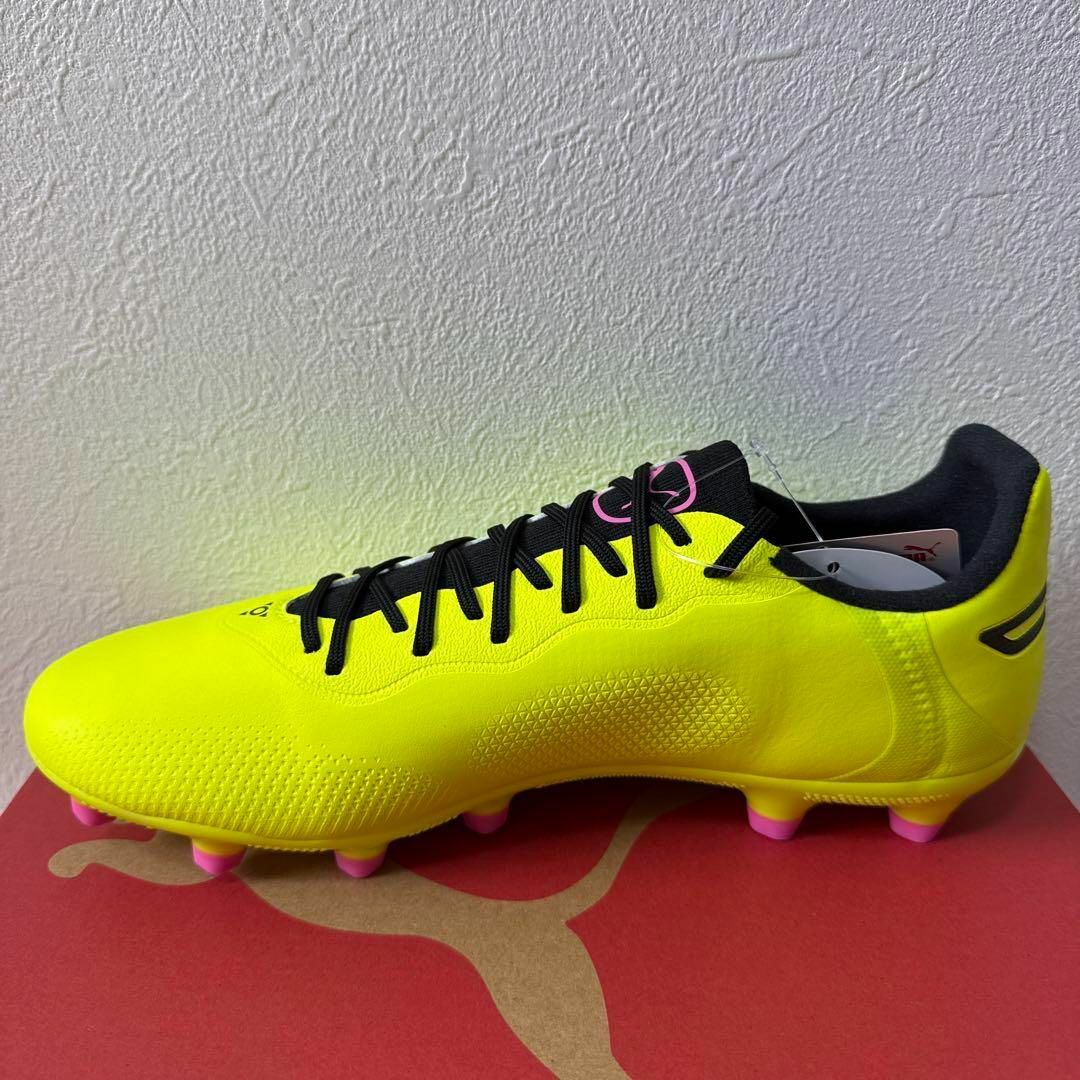 PUMA - 新品 PUMA キングプロ HG/AG サッカー スパイク 蛍光黄色 PUMA - 新品 PUMA キングプロ HG/AG サッカー スパイク 蛍光黄色