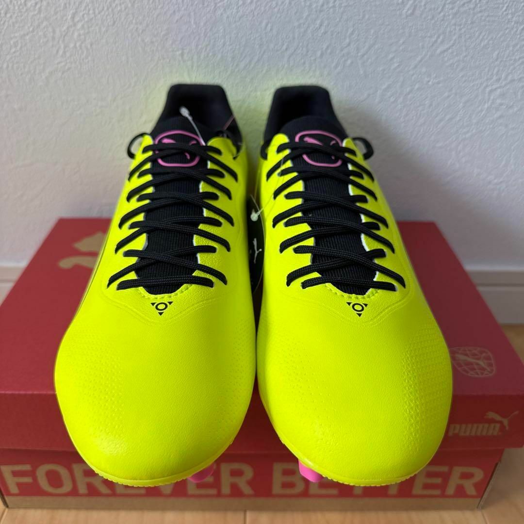 PUMA - 新品 PUMA キングプロ HG/AG サッカー スパイク 蛍光黄色 PUMA - 新品 PUMA キングプロ HG/AG サッカー スパイク 蛍光黄色