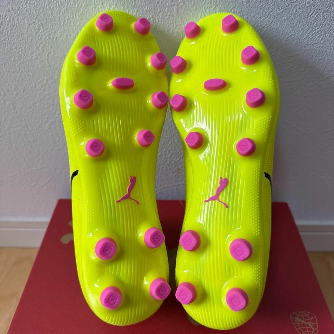 PUMA - 新品 PUMA キングプロ HG/AG サッカー スパイク 蛍光黄色 PUMA - 新品 PUMA キングプロ HG/AG サッカー スパイク 蛍光黄色